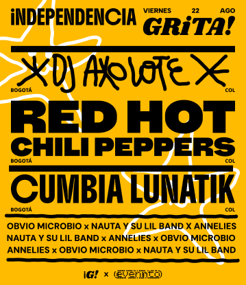 Cartel de Independencia Grita en amarillo