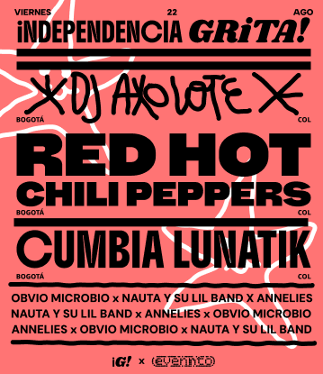 Cartel de Independencia Grita en coral